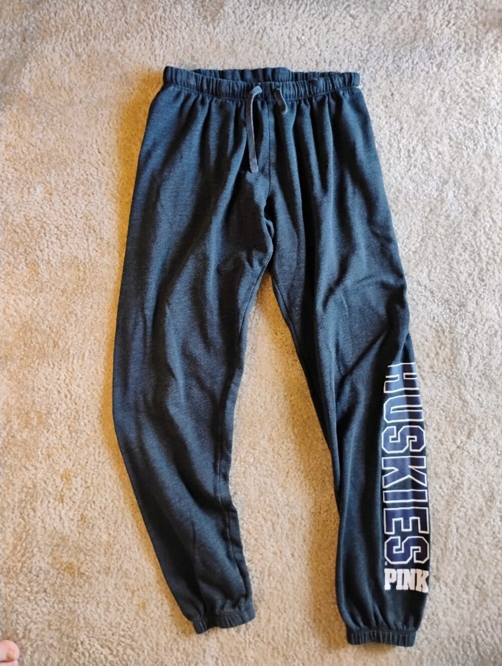 PINK And 5th & Ocean Charcoal Joggers with UConn Huskies Lettering